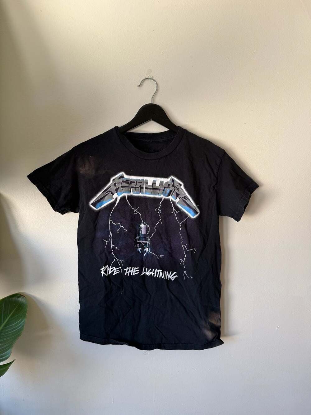 Metallica Ride The Lightning Vintage Tour Concert Rock Band T-Shirt